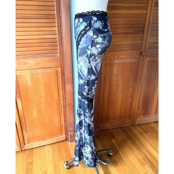 Dolls Kill Gothic Victorian Come My Sweet Angle Flower Lace Flares Leggings S - Picture 6 of 11